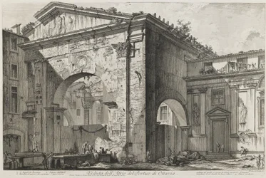 Ansicht des Atriums des Portikus der Octavia