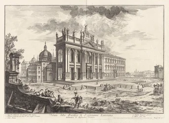 Veduta della Basilica di S. Giovanni Laterano, aus Vedute di Roma