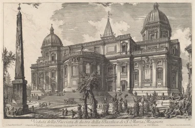 Ansicht der Rückfassade der Basilika S. Maria Maggiore