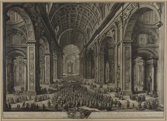 Blick in das Innere des Petersdoms