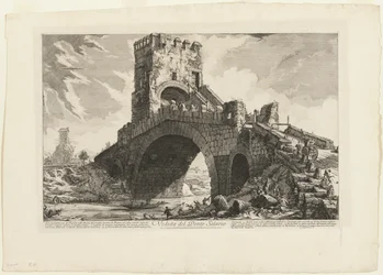 Ansicht der Ponte Salario, aus Ansichten von Rom