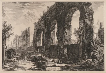 Ansichten von Rom: Das Aquädukt von Nero
