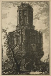 Ansichten von Rom: Das Grab, genannt La Connocchia, 1776
