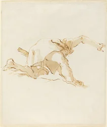 Figur auf einer Wolke