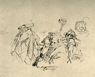 Gruppe von Orientalen, Mitte 18. Jahrhundert, 1928