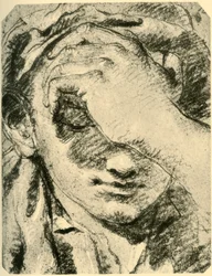 Kopf einer jungen Frau, Mitte 18. Jahrhundert, 1928
