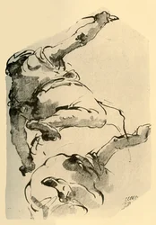 Kniende Figur, von hinten gesehen, 1743-1744, 1928