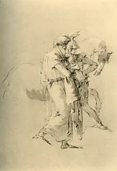 Alter Mann und junger Soldat, Mitte 18. Jahrhundert, 1928