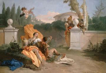 Rinaldo und Armida in ihrem Garten, 1742-45