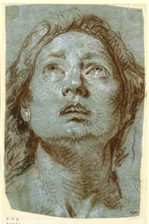 Studie zum Kopf der heiligen Agathe