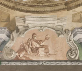 Der Fall der Dämonen, Geschichten von Scipio, Detail, 1731 (Detail)