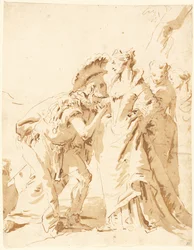 Das Treffen von Antonius und Kleopatra