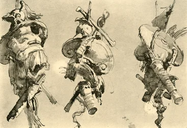 Drei Trophäen, Mitte 18. Jahrhundert, 1928