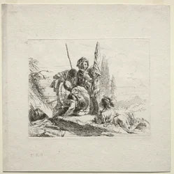 Verschiedene Kaprizen: Die drei Soldaten und der Junge, 1785