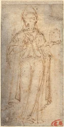Heiliger Ludwig von Toulouse mit einem Buch