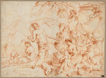 Bacchanal vor einem Herm, frühe 1660er Jahre