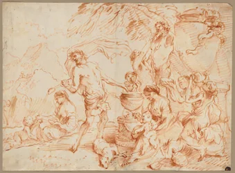 Bacchanal vor einem Herm, frühe 1660er Jahre