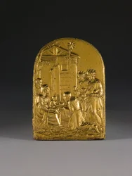Plaquette, Die Anbetung der Könige, frühes 16. Jahrhundert