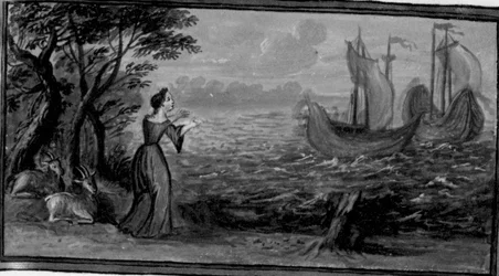 Dekameron, Beritola wird auf der Insel Ponzo ausgesetzt. Zweiter Tag, Novelle 6.