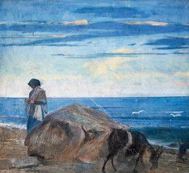 Ziegenhirte am Meer