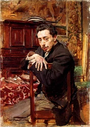 Porträt des Malers Joaquin Araujo Ruano