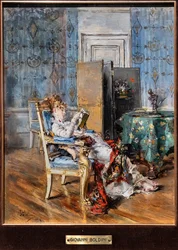 Lesende Frau
