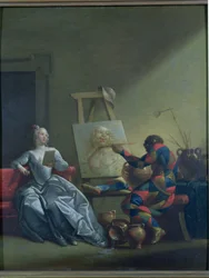 Der Harlekin-Maler, ca. 1742