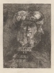 Alter Mann im Stil von Rembrandt, aus der Raccolta di Teste (Sammlung von Köpfen)