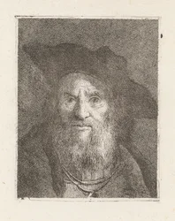 Alter Mann mit Hut, aus der Raccolta di Teste (Sammlung von Köpfen)