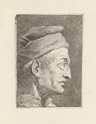 Profil eines alten Mannes, aus der Raccolta di Teste (Sammlung von Köpfen)