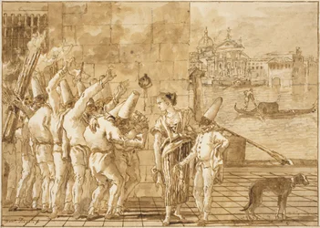 Pulcinellas Abschied von Venedig