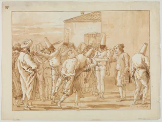Die Auspeitschung Pulcinellas