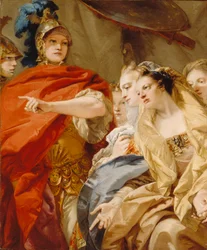 Die Frauen des Darius bitten um die Gnade Alexanders