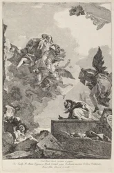 Die Madonna del Carmelo erscheint dem Heiligen Simon Stock