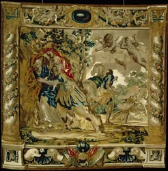Dido und Aeneas suchen Schutz vor einem Sturm