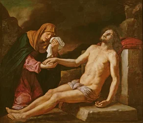 Jesus wird von der Jungfrau betrauert