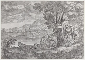 Landschaft mit der Flucht nach Ägypten