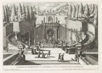 Fontana dei Draghi in den Gärten der Villa d