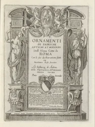 Titelblatt mit allegorischen Figuren und Putti