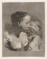 Büsten von Mädchen und Jungen
