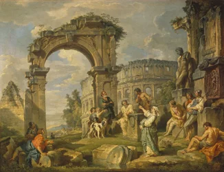 Die Kumanaische Sibylle prophezeite die Geburt Christi, 1743