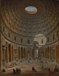 Innenraum des Pantheon, Rom, 1747