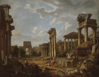 Ein Capriccio des Forum Romanum, 1741