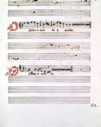 OSANNA, Manuskript der „Messen von Mantua“ von Giovanni Pierluigi da Palestrina