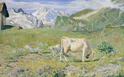Frühlingsweiden von Giovanni Segantini (1858-1899)