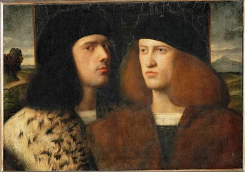 Zwei junge Männer, möglicherweise Giovanni und Gentile Bellini