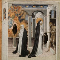 St. Katharina von Siena und der Bettler, 1460er Jahre
