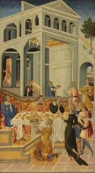 Der Kopf des Heiligen Johannes des Täufers vor Herodes gebracht