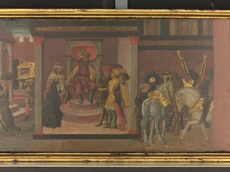 Die Geschichte von Trajan und der Witwe (Detail)