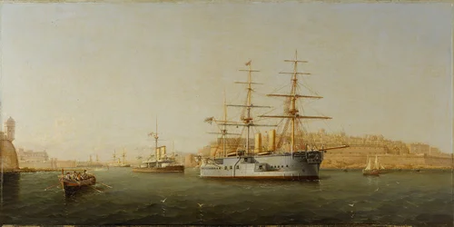 Mit dem Schiff HMS 